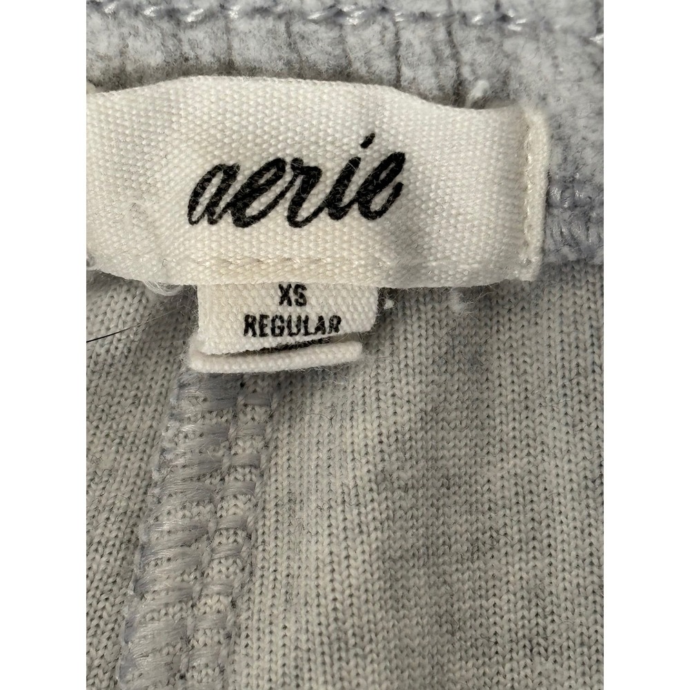 Aerie gray high rise velour ribbed flare Yoga pants XS - Picture 3 of 9